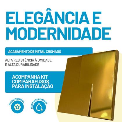 Imagem de Acabamento Válvula Descarga metal dourado Deca, Docol, Hydra, Fabrimar