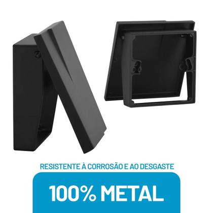 Imagem de Acabamento Válvula Descarga metal Preto Fosco