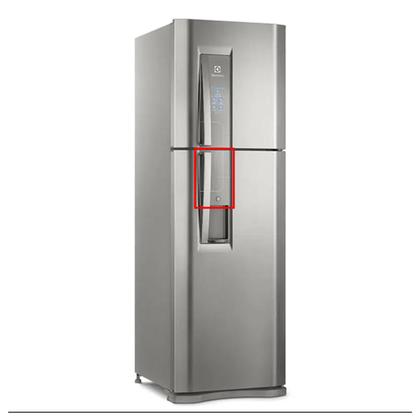 Acabamento Vidro Porta Geladeira Electrolux DW44S TW42S - Puxador
