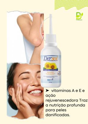 Imagem de Ação Antioxidante e Antienvelhecimento Óleo de Girassol Dersol 200mL