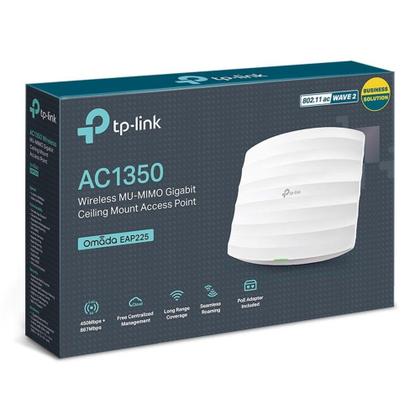 Imagem de Access Point TP-Link EAP225-US V3 Wireless AC1350 Gigabit MU-MIMO Montável em Teto