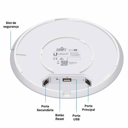 Imagem de Access Point Ubiquiti Unifi Indoor Dual Band 1750 Mbps Wifi 5 - Uap-ac-pro