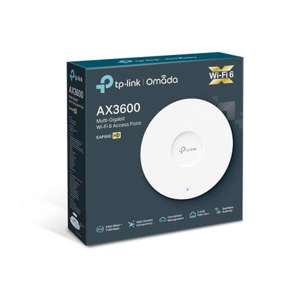 Imagem de Access Point Wi-fi 6 Montavel Em Teto Dual Band 2.4/5ghz Ax3600 Eap660hd Smb