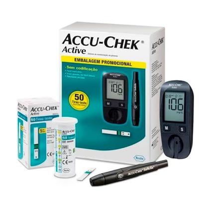 Imagem de Accu-Chek Active Kit Monitor de Glicemia 50 Tiras Teste