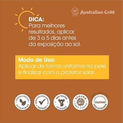 Imagem de Acelerador de Bronzeado Dark Tanning Clear Spray Gel 237g Australian Gold