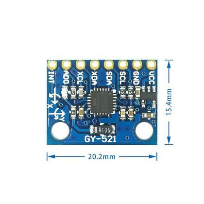 Imagem de Acelerômetro e Giroscópio MPU-6050 - Módulo de 3 Eixos com Sensor de Temperatura
