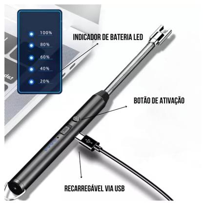 Imagem de Acenda Velas e Churrasqueiras com o Esqueiro Flexível USB