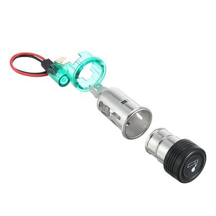 Imagem de Acendedor de Cigarro Veicular Universal com LED 12v Alta Durabilidade e Fácil Instalação 