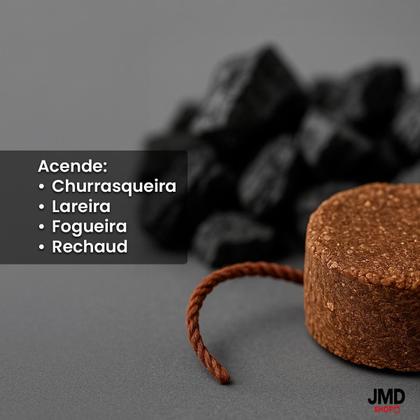 Imagem de Acendedor de Fogo Natural para Churrasco Lareira e Fogueira Queima Prolongada