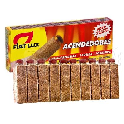 Imagem de Acendedor Em Bastão Churrasqueira Lareira Fogueira Fiat Lux