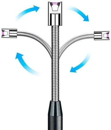 Imagem de Acendedor Fogão Vela Elétrico Usb Recarregável Plasma Luxo