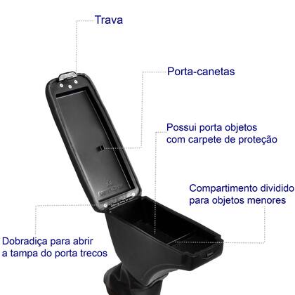 Imagem de Acessório Apoio De Braço Strada Fiat Suporte Descanso Engate Curvo
