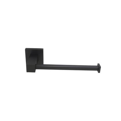 Imagem de Acessório Papeleira Suporte Porta Rolo Papel Higiênico Banheiro Lavatório Grafite Preto Fosco Metal Luxo