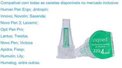 Imagem de Acessório Para Caneta 4mm 32g Com 100un - Uniqmed