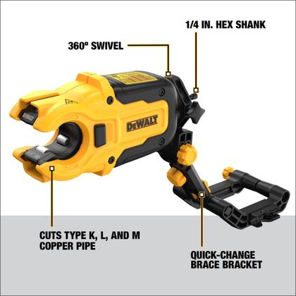 Imagem de Acessório para Cortador de Tubos de Cobre DEWALT DWACPRIR - Driver de Impacto