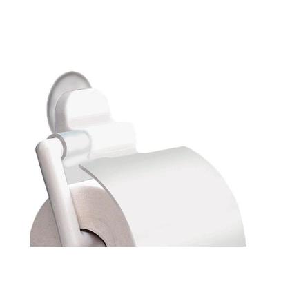 Imagem de Acessorio Wc Daivak Papeleira Com Tampa Branca Com Ventosa 641