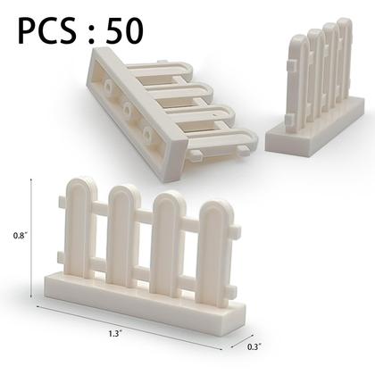 Imagem de Acessórios de brinquedo Building Block SPRITE WORLD Picket Fence