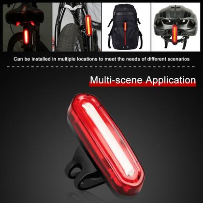 Imagem de Acessórios de ciclismo Velocímetro 27 funções + Lanterna Frontal + Sinalizador Traseiro Recarregável Kit Bike 3 itens
