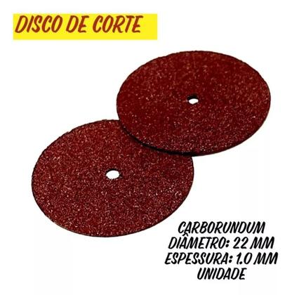 Imagem de Acessórios Disco Corte Serra Haste Micro Retifica microretífica motor suspensão compatível dremel beltec Microtek lixa insumos chicote bancada broca
