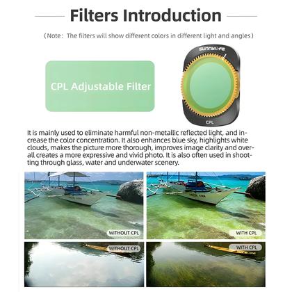 Imagem de Acessórios DJI Pocket 3 Osmo Gimbal Kit De Filtros Sunnylife NDPL CPL ND8 ND16 ND32 Conjunto De