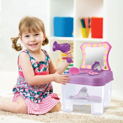 Imagem de Acessórios P/ Boneca Bolsinha e Camarim Infantil Com Cadeira