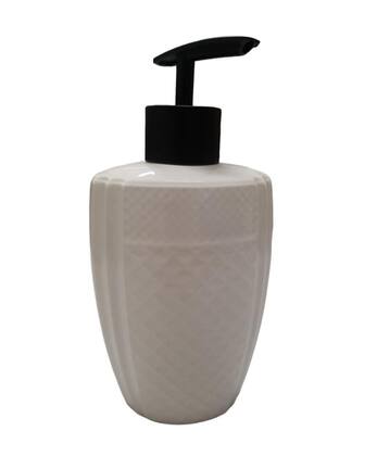 Imagem de Acessórios para Banheiro 2 Peças Porcelana Branco Relevo Quadrado