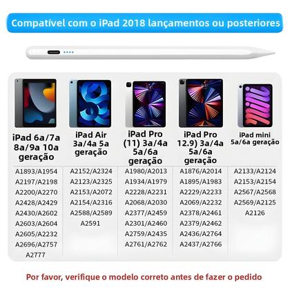 Imagem de Acessórios Para iPad Apple Pencil Com Rejeição De Palma E Display De Energia Para pro 11 12.9 Air