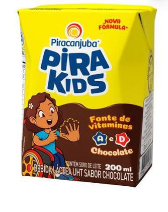 Imagem de Achocolatado Pirakids 200ml Piracanjuba Kit 10 Unidades