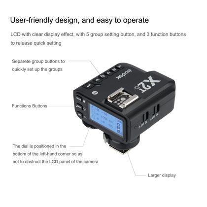 Imagem de Acionador de flash sem fio Godox X2T-C TTL para Canon EOS