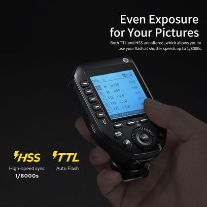Imagem de Acionador de flash sem fio Godox XProII-c para câmeras Canon EOS