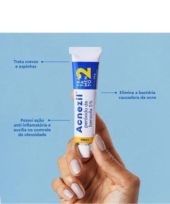 Imagem de Acnezil Gel 5% Trata Cravos e Espinhas 20g - Cimed