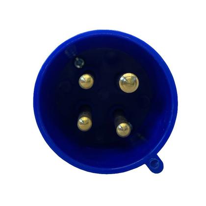 Imagem de Acoplador Plugue Industrial 3P+T 32a Decorlux 9h IP44 Azul