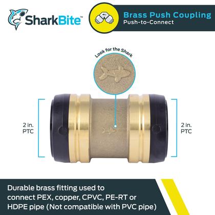 Imagem de Acoplamento SharkBite UXL0154 Push to Connect de 2 polegadas