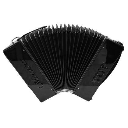 Imagem de Acordeon 8 Baixos Minuano 21 Botões Black &amp Wood Sanfona