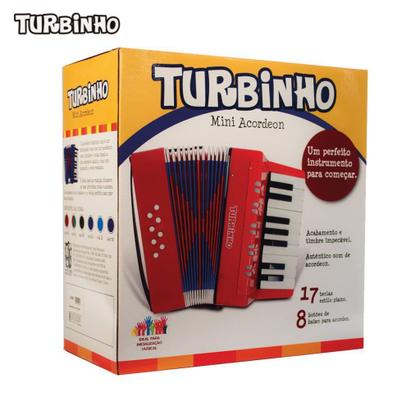 Imagem de Acordeon Infantil Turbinho 8 baixos e 17 teclas