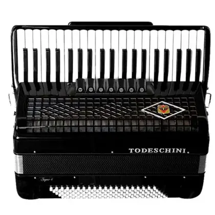 Acordeon Todeschini YW827 Preto 41 Teclas E 120 Baixos Com Bag