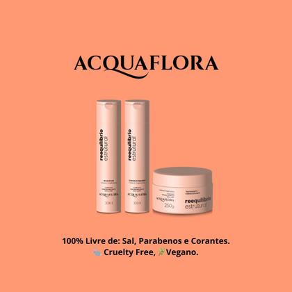 Imagem de Acquaflora Reequilibrio estrutural Kit Sh + Cond + Masc