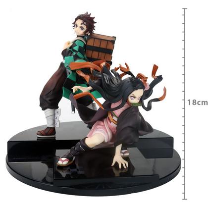 Imagem de Action figure demon slayer: kimetsu no yaiba - nezuko kamado e tanjiro kamado - precious g.e.m series ref.:831157