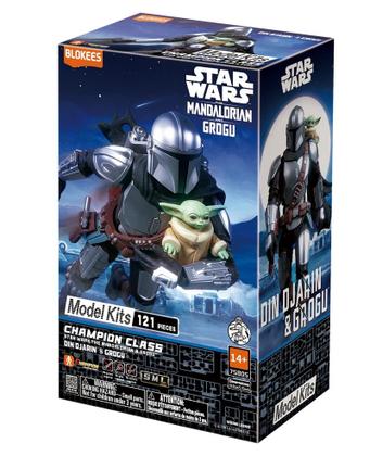 Imagem de Action Figure Din Djarin e Grogu Star Wars The Mandalorian Champion Class Model Kit