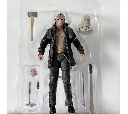 Action figure jason voorhees jaqueta sexta-feira 13 articulado