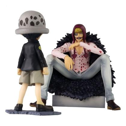 Action figure one piece - corazon e trafalgar law - edicao