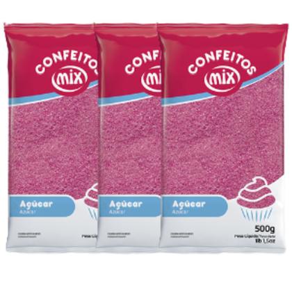 Imagem de Açúcar Colorido Algodão Doce Pipoca Doces Bolo 1,5kg Mix