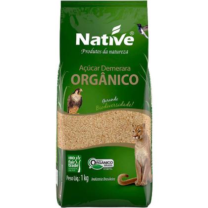 Imagem de Açúcar Orgânico Demerara Native 1kg - Kit Com 3un