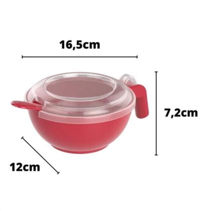 Imagem de Acucareiro C/ Colher Vermelho