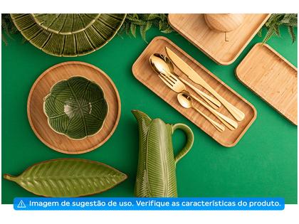 Imagem de Açucareiro com Colher de Bambu Verona 8x7,5cm Lyor