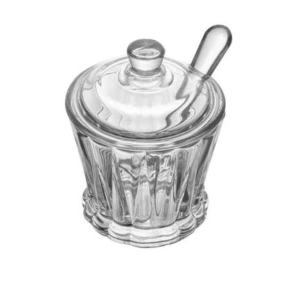 Imagem de Açucareiro de Cristal com Tampa e Colher Radial 210 ml Lyor