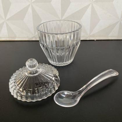 Imagem de Açucareiro de vidro abelha bee hauskraft com colher para cantinho do café
