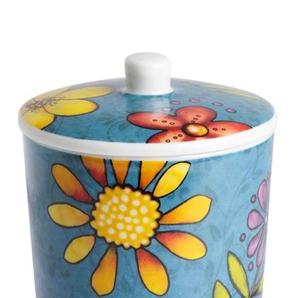 Imagem de Açucareiro em porcelana Egan Italy Bellamore 240ml azul: Delicadeza e Charme na Mesa Posta