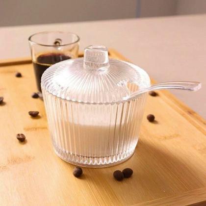 Imagem de Açucareiro Graffiato De Vidro C/Colher Para Mesa 200ml