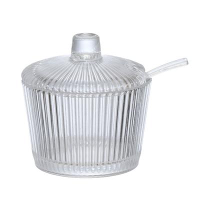 Imagem de Açucareiro Graffiato De Vidro C/Colher Para Mesa 200ml
